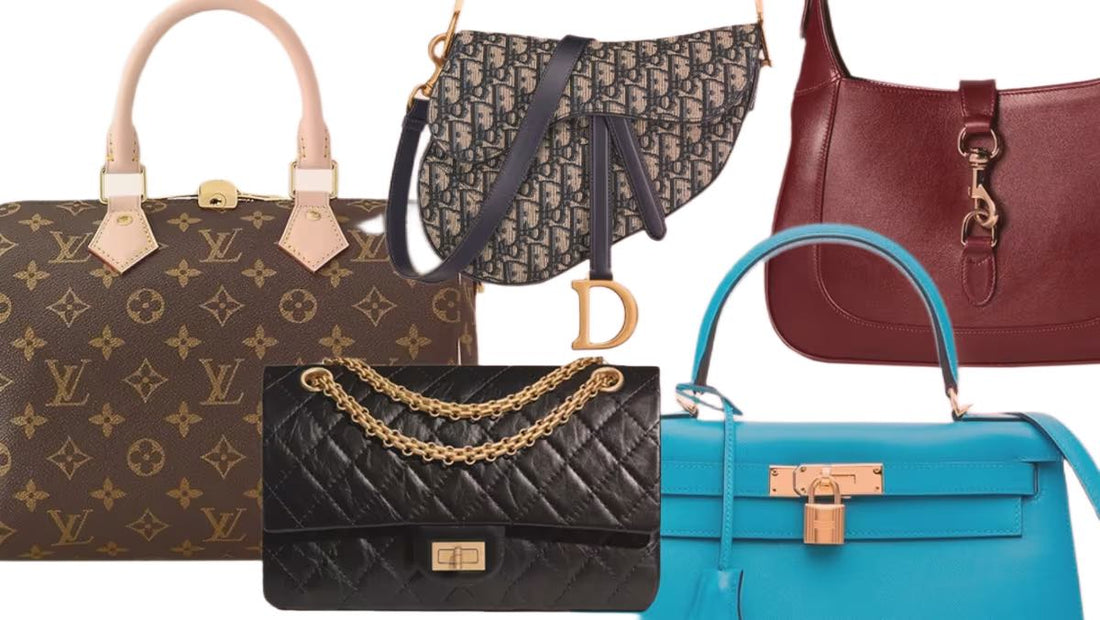 Populære designer vesker fra Louis Vuitton, Chanel, Gucci og Dior - ikoniske luksusvesker 2025.