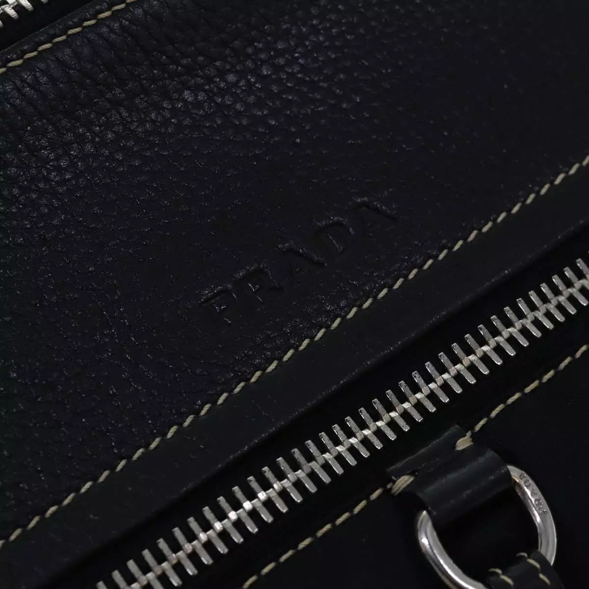 VINTAGE PRADA TESSUTO VITELLO DAINO SHOULDER BAG - Brands Select