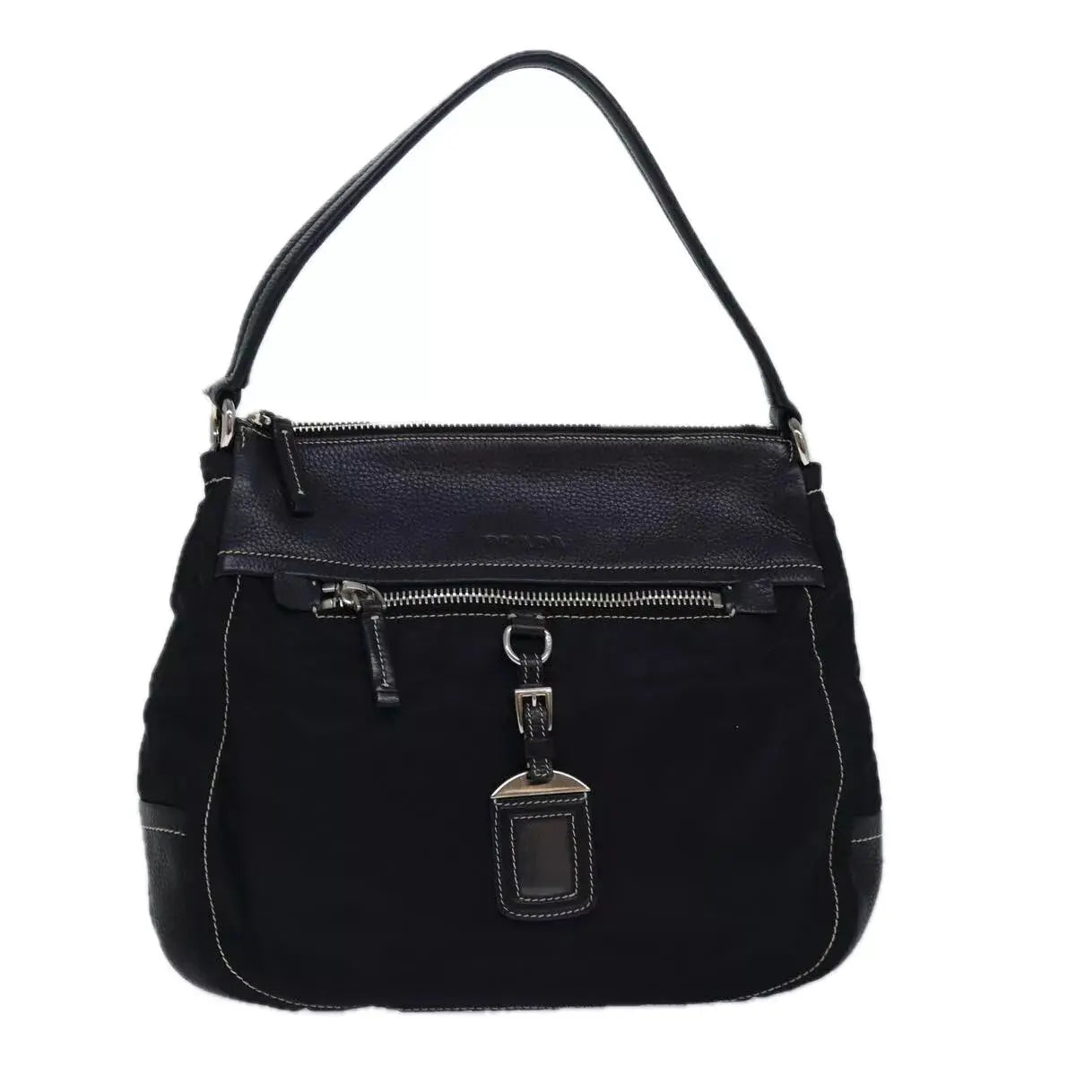 VINTAGE PRADA TESSUTO VITELLO DAINO SHOULDER BAG - Brands Select