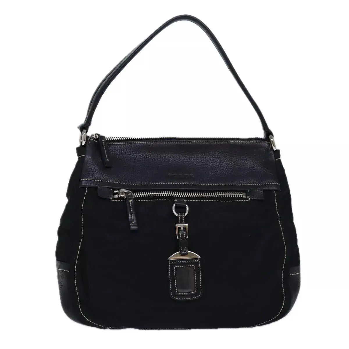 VINTAGE PRADA TESSUTO VITELLO DAINO SHOULDER BAG - Brands Select