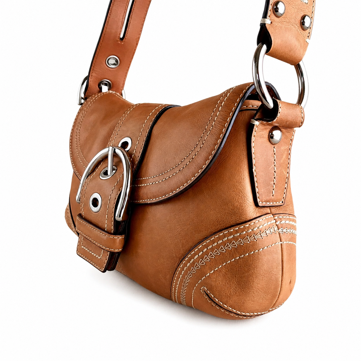 VINTAGE COACH SOHO BRUN SKINN