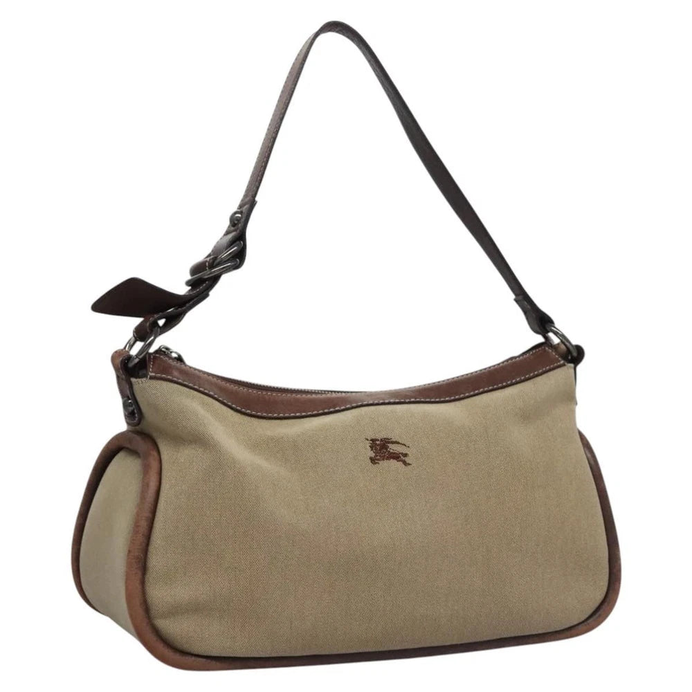 Vintage Burberry Shoulder Bag - Beige Canvas