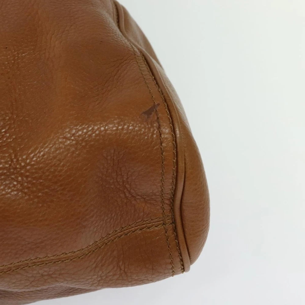 BURBERRY HANDBAG BROWN LEATHER