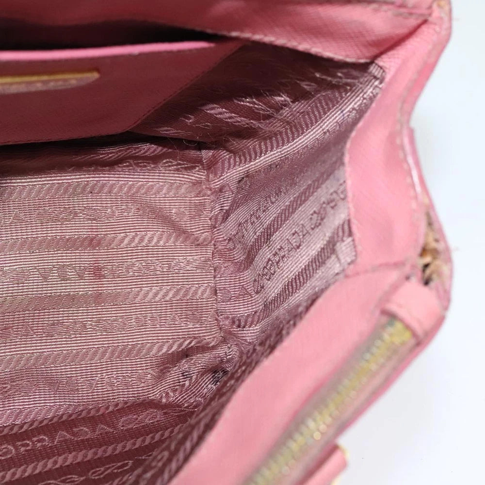 PRADA SAFFIANO BAG PINK LEATHER