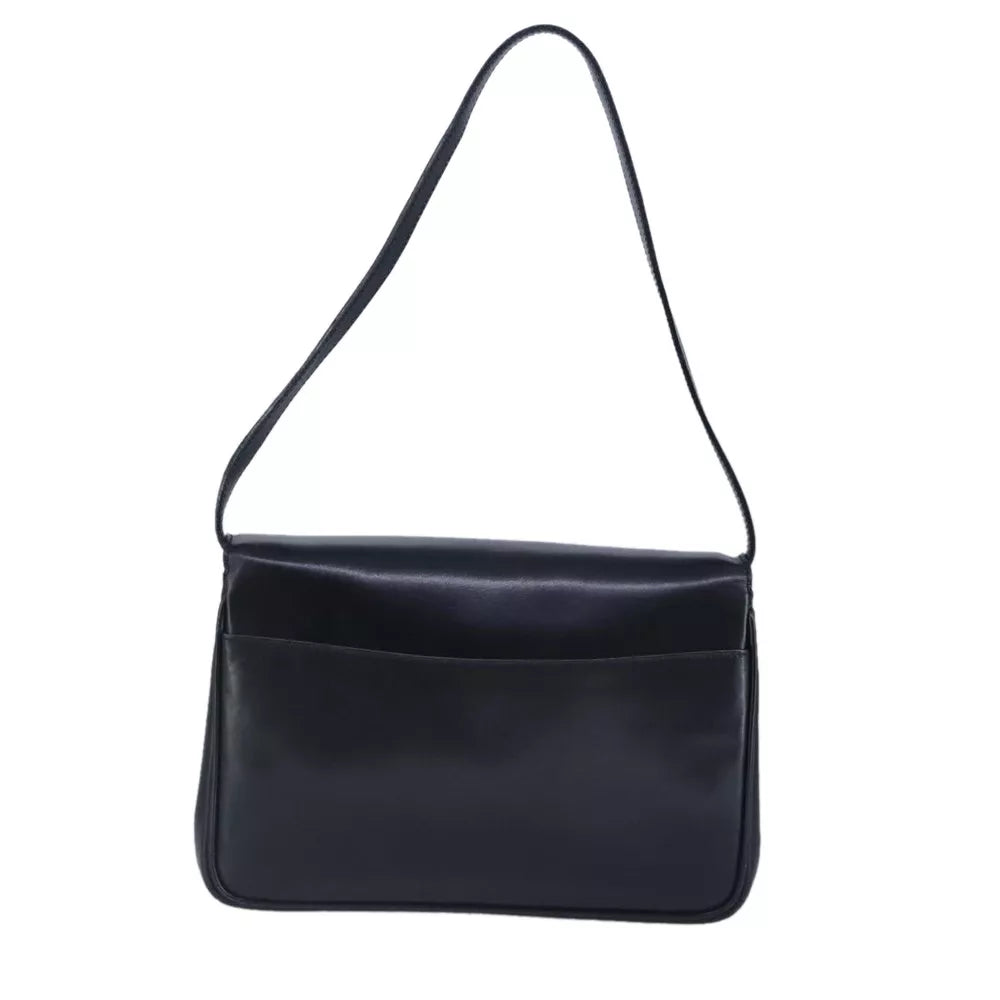CELINE BLACK LEATHER SHOULDER BAG - Brands Select