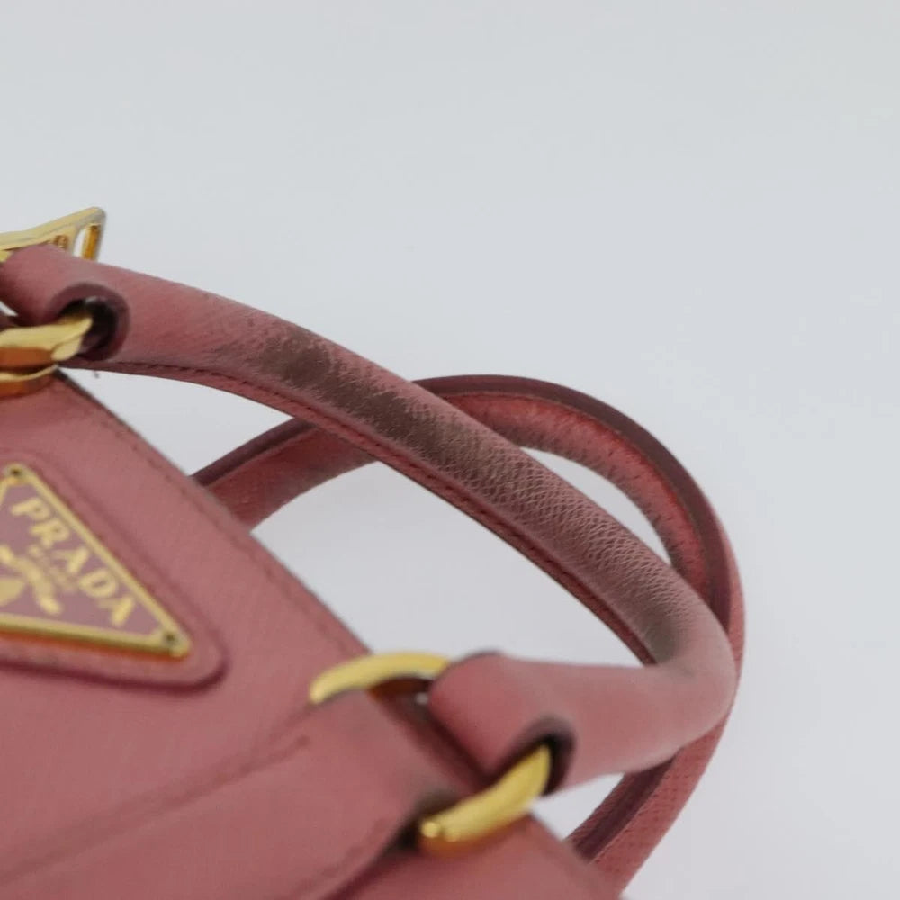 PRADA SAFFIANO BAG PINK LEATHER