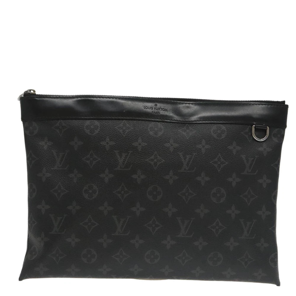 LOUIS VUITTON CLUTCH MONOGRAM ECLIPSE CANVAS