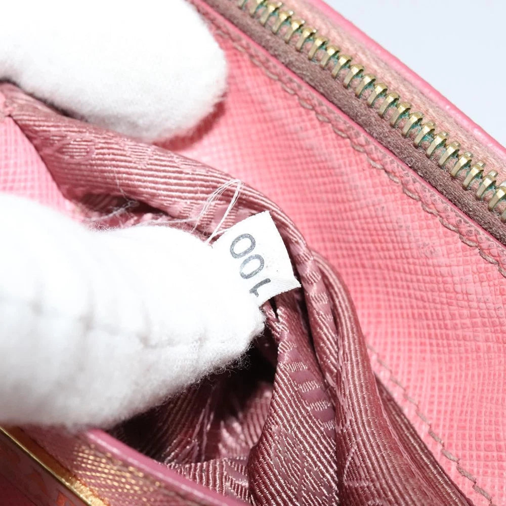 PRADA SAFFIANO BAG PINK LEATHER