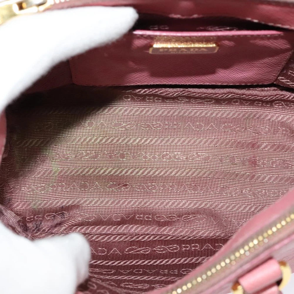 PRADA SAFFIANO BAG PINK LEATHER