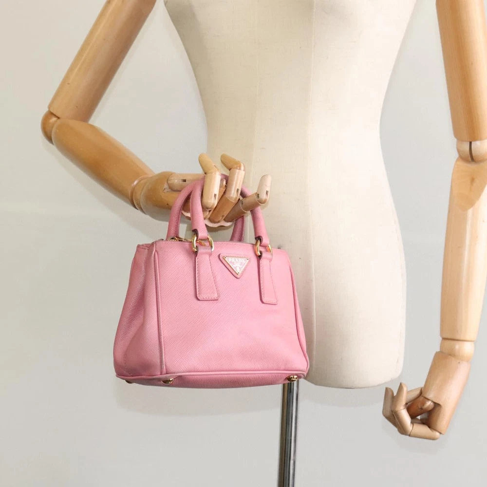 PRADA SAFFIANO BAG PINK LEATHER
