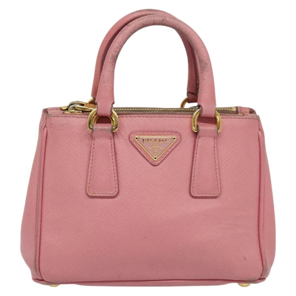 PRADA SAFFIANO BAG PINK LEATHER