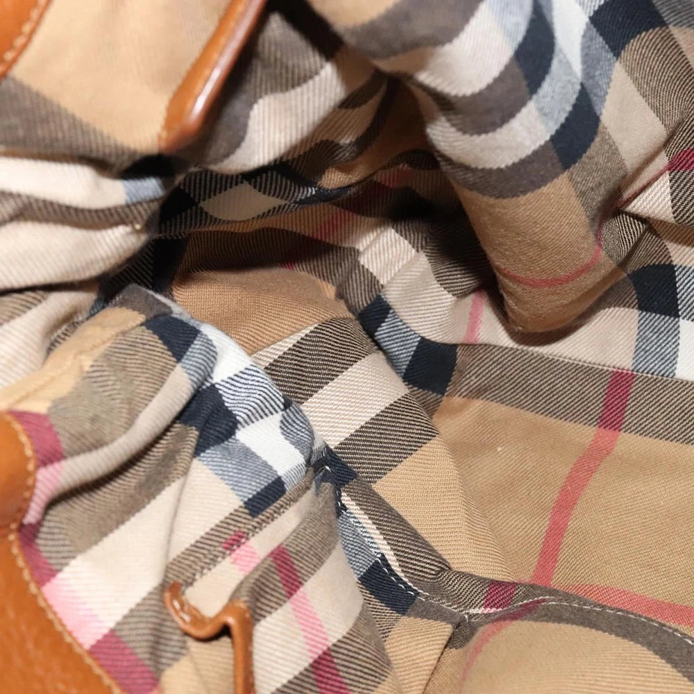 BURBERRY HANDBAG BROWN LEATHER