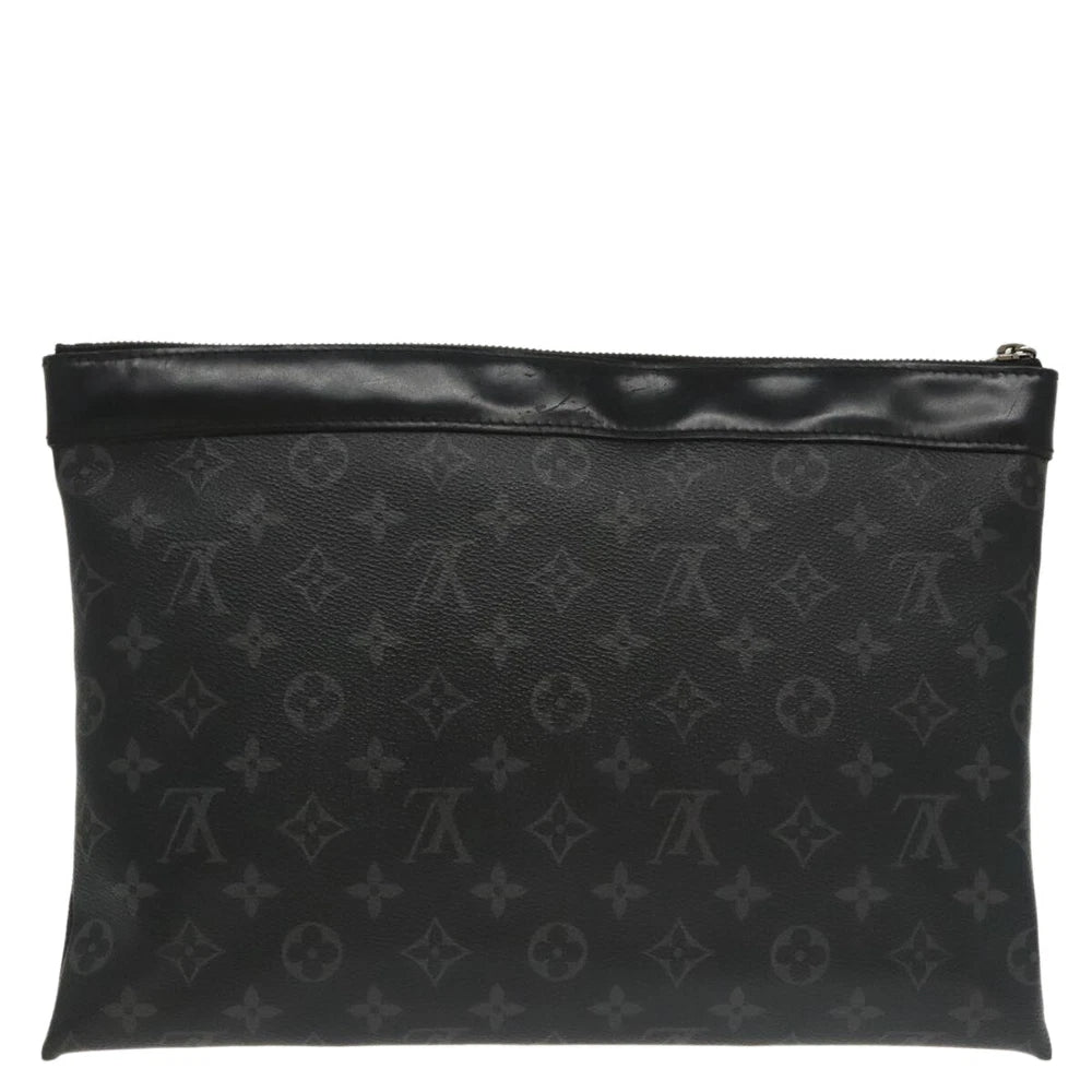 LOUIS VUITTON CLUTCH MONOGRAM ECLIPSE CANVAS