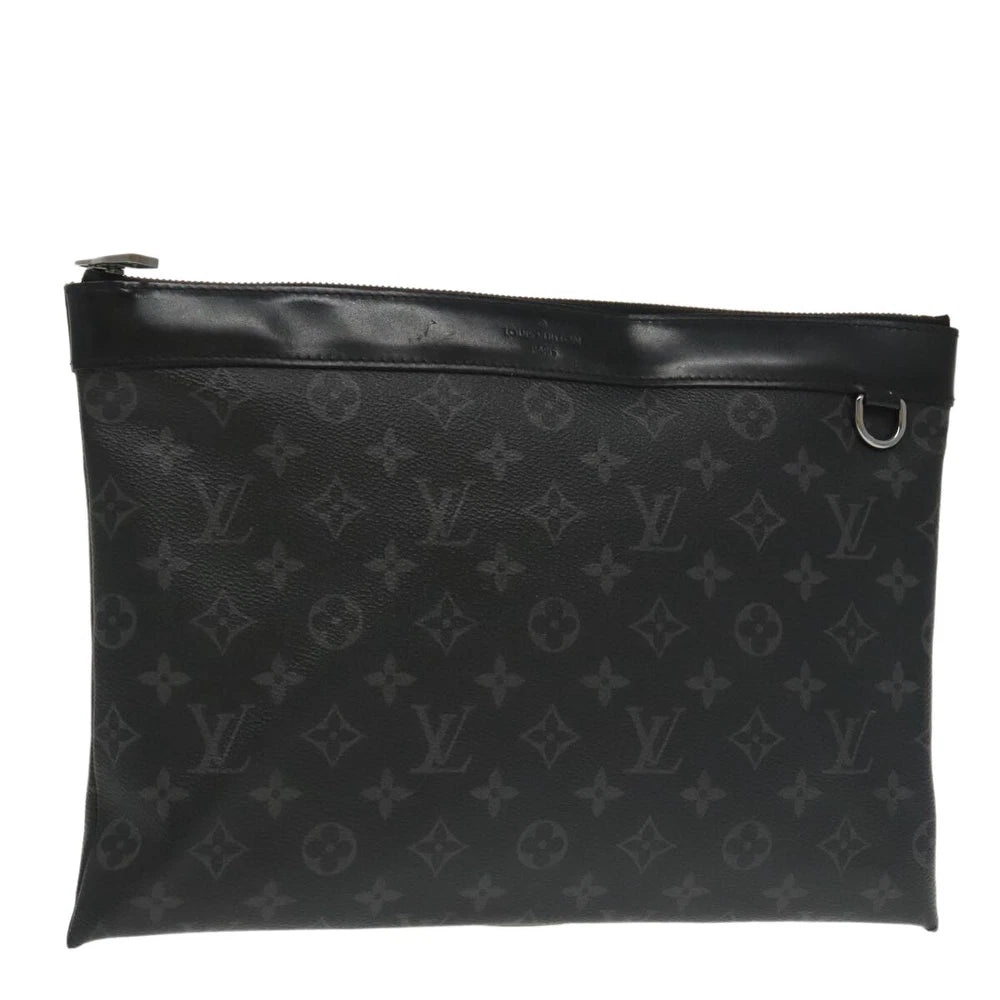 LOUIS VUITTON CLUTCH MONOGRAM ECLIPSE CANVAS