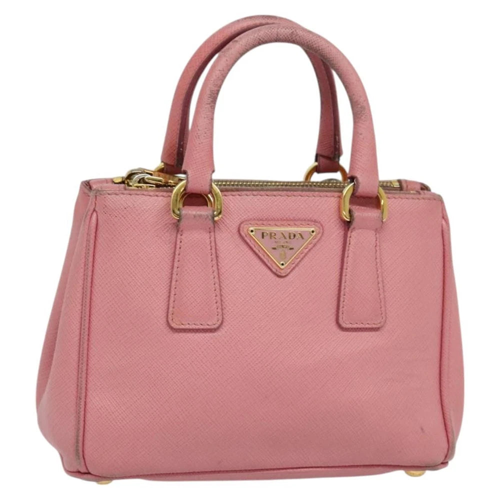 PRADA SAFFIANO BAG PINK LEATHER