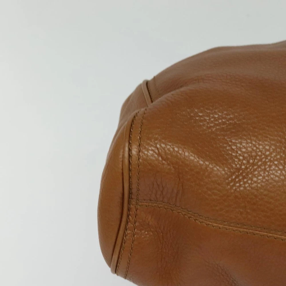 BURBERRY HANDBAG BROWN LEATHER