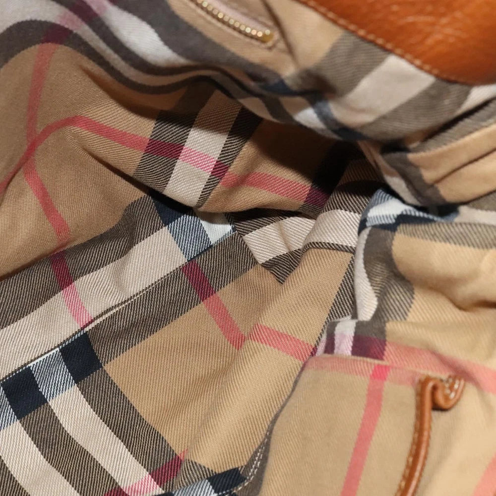 BURBERRY HANDBAG BROWN LEATHER
