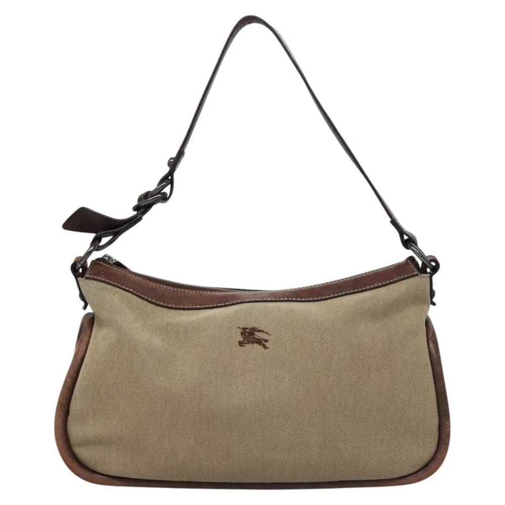 Vintage Burberry Shoulder Bag - Beige Canvas