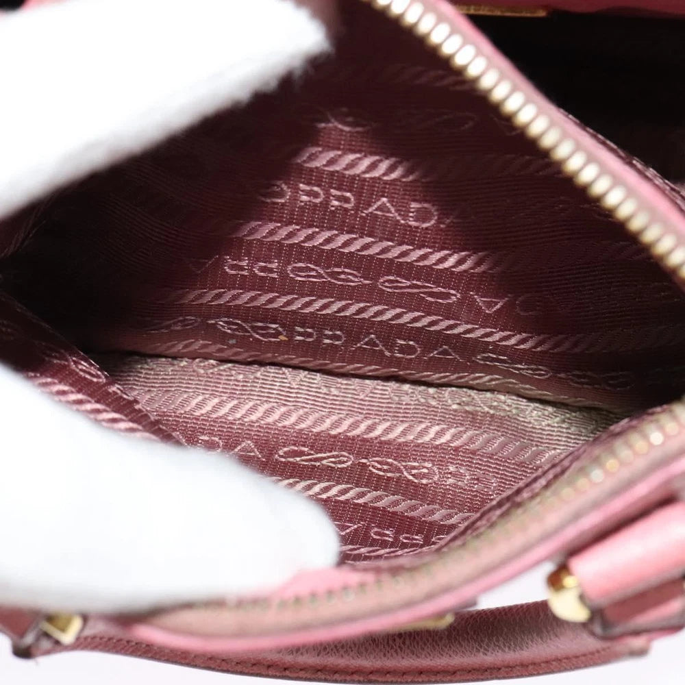 PRADA SAFFIANO BAG PINK LEATHER