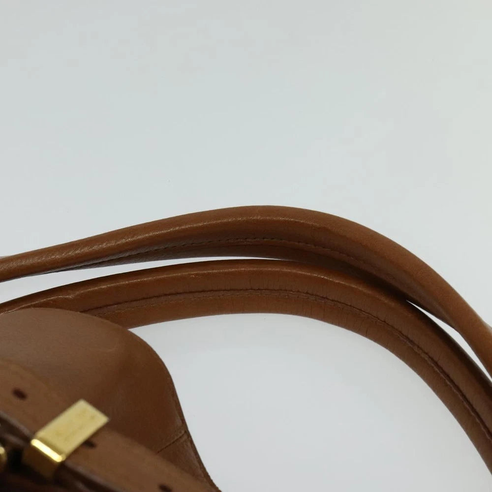 BURBERRY HANDBAG BROWN LEATHER