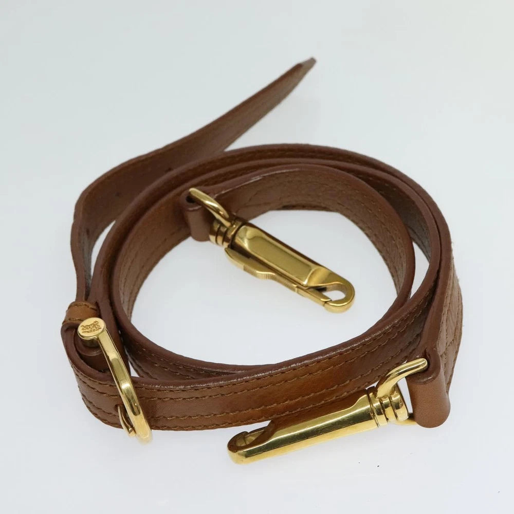 BURBERRY HANDBAG BROWN LEATHER