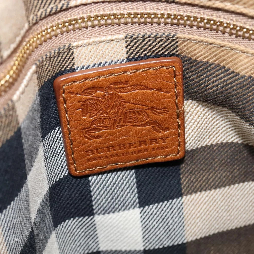 BURBERRY HANDBAG BROWN LEATHER