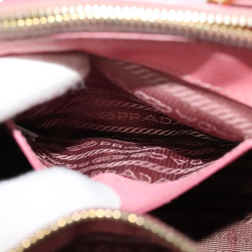 PRADA SAFFIANO BAG PINK LEATHER