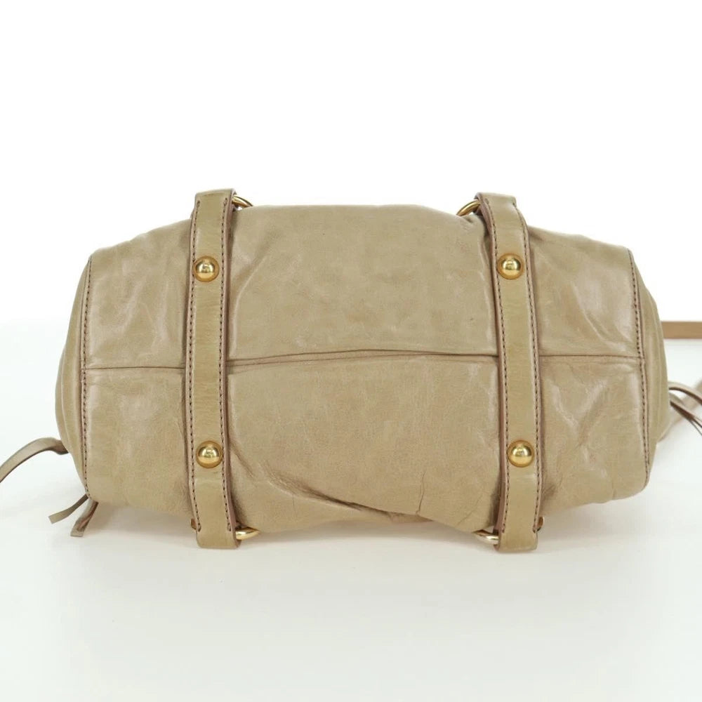 MIU MIU BAG BEIGE LEATHER