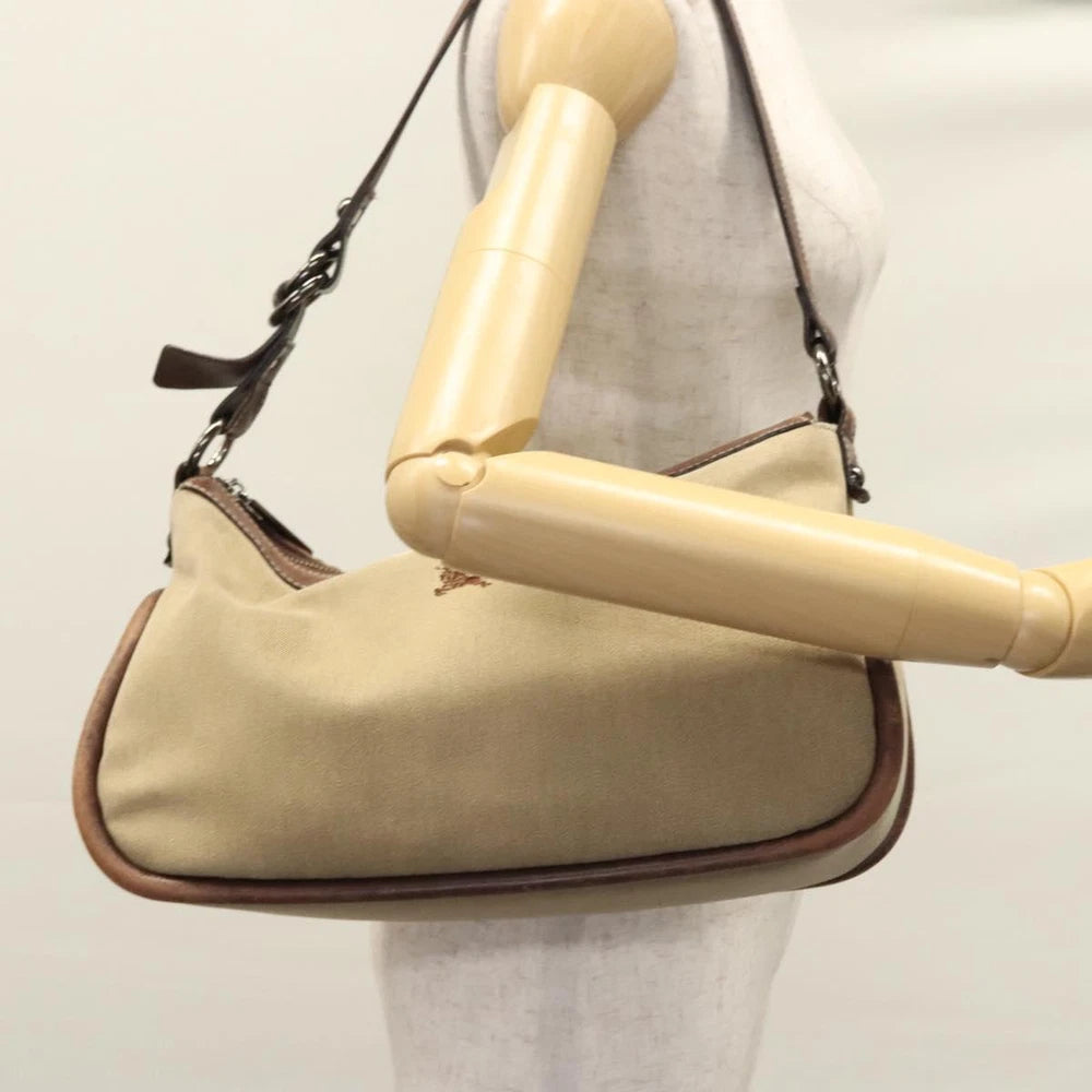 Vintage Burberry Shoulder Bag - Beige Canvas