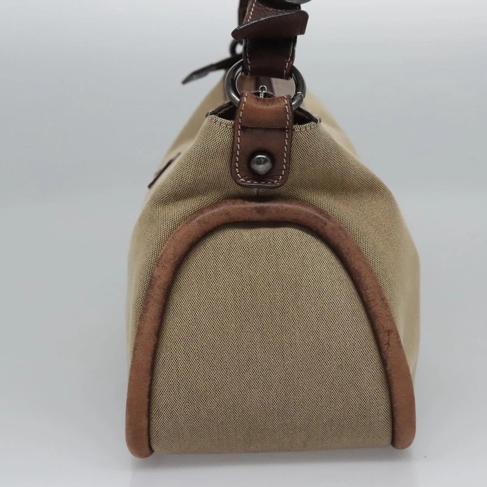 Vintage Burberry Shoulder Bag - Beige Canvas