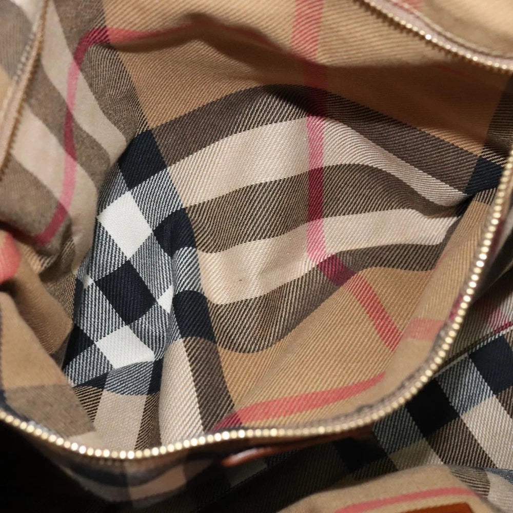 BURBERRY HANDBAG BROWN LEATHER