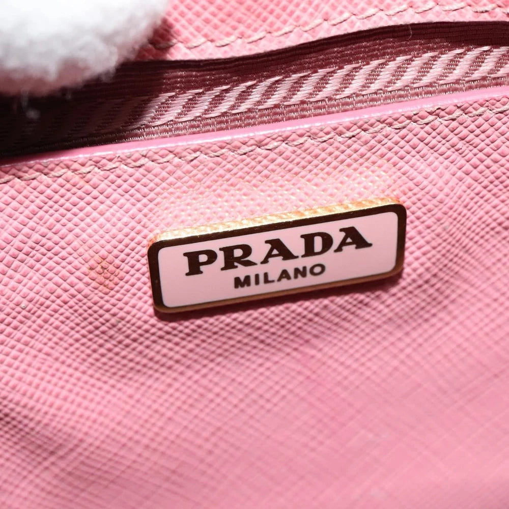PRADA SAFFIANO BAG PINK LEATHER